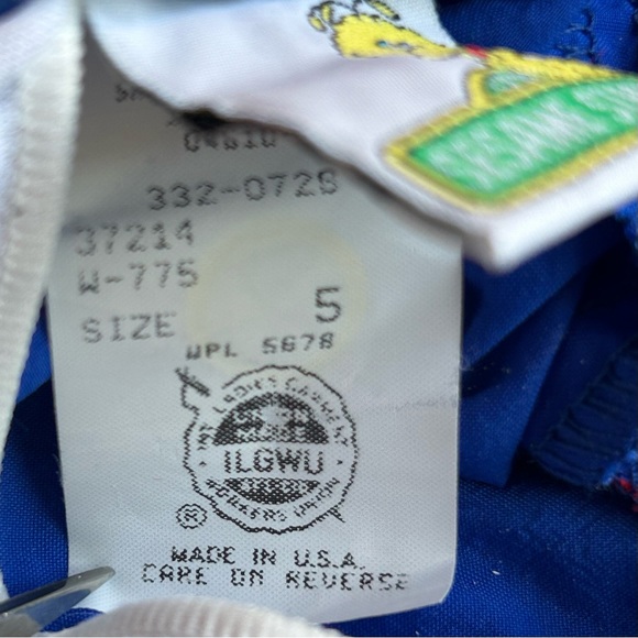 1970s Sesame Street Big Bird Swim Trunks Boys Size 5 Deadstock Vintage NWT New - Picture 8 of 8